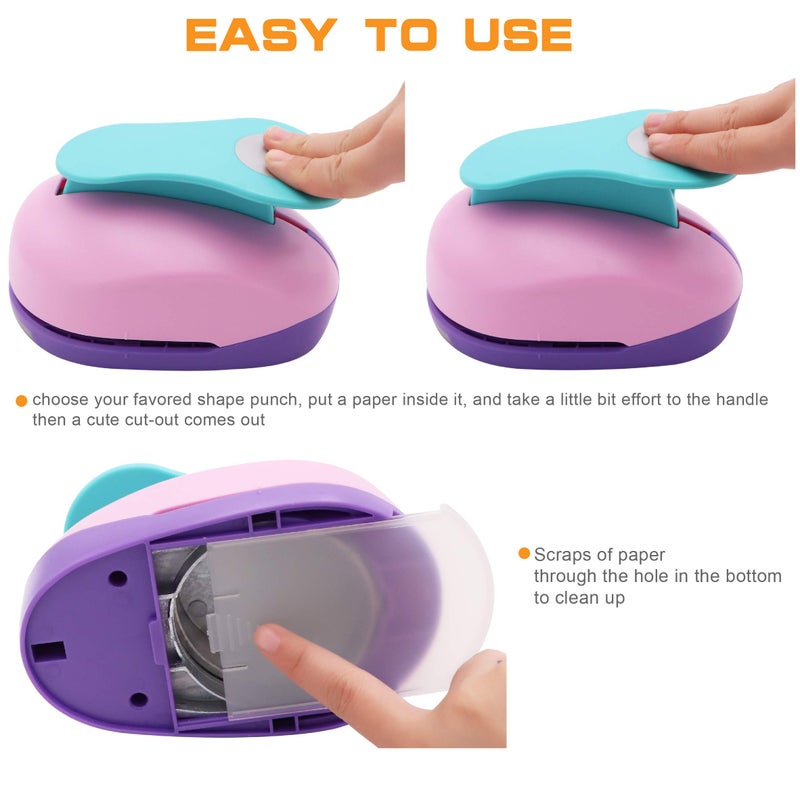Jeemitery Jeemiter 3 Inch Circle Hole Punch | Heavy Duty Lever Punch for Cardstock & Thick Paper | Cuts Clean 3" Circles for Tags & Crafts | Random Color - Image 3